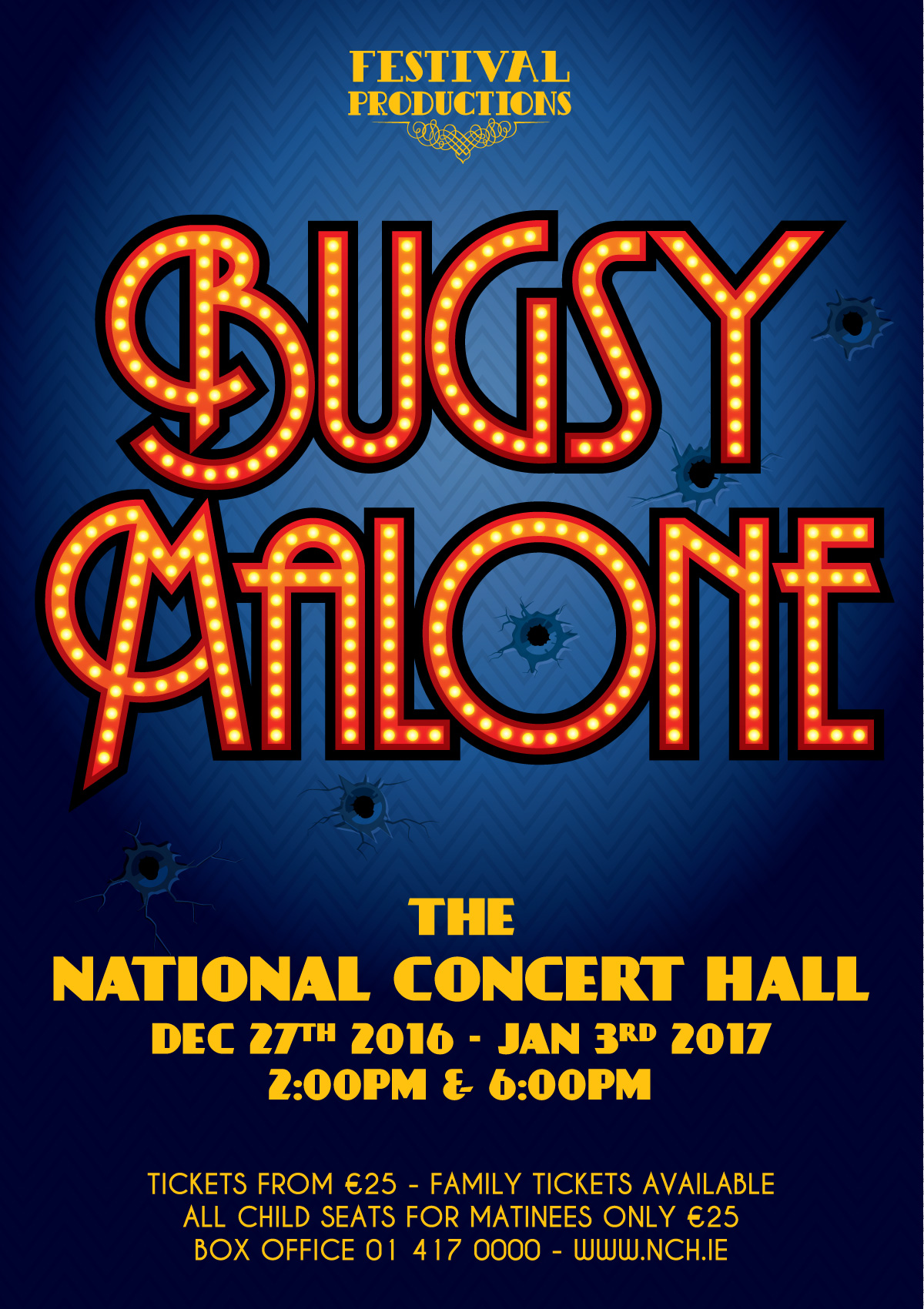 Bugsy Malone Logo & Graphics - Client: Festival Productions